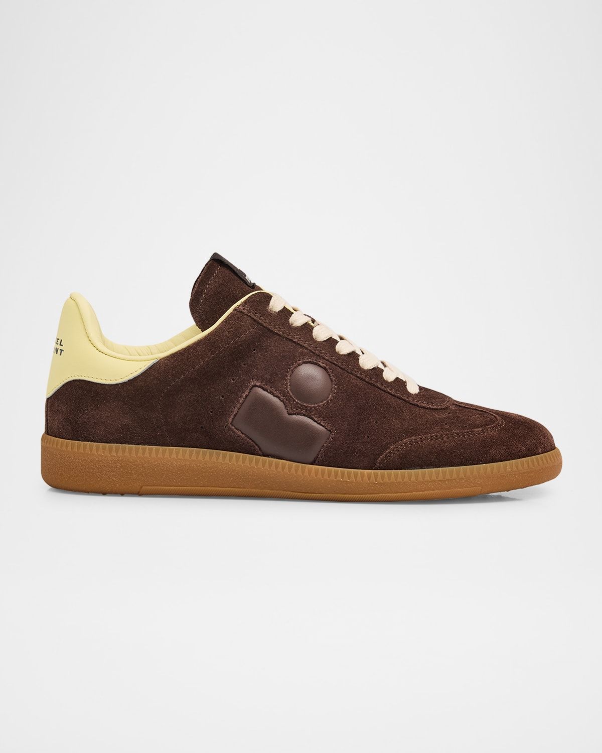 Bryce Mixed Leather Low-Top Sneakers