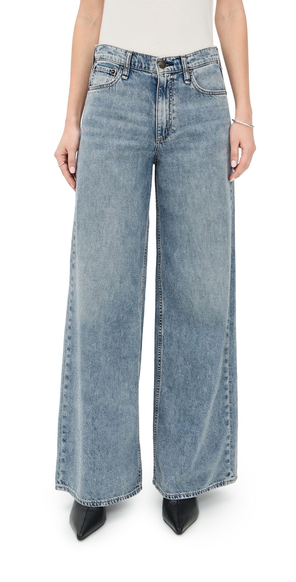 rag & bone Featherweight Sofie Full Wide Pants Theo 28