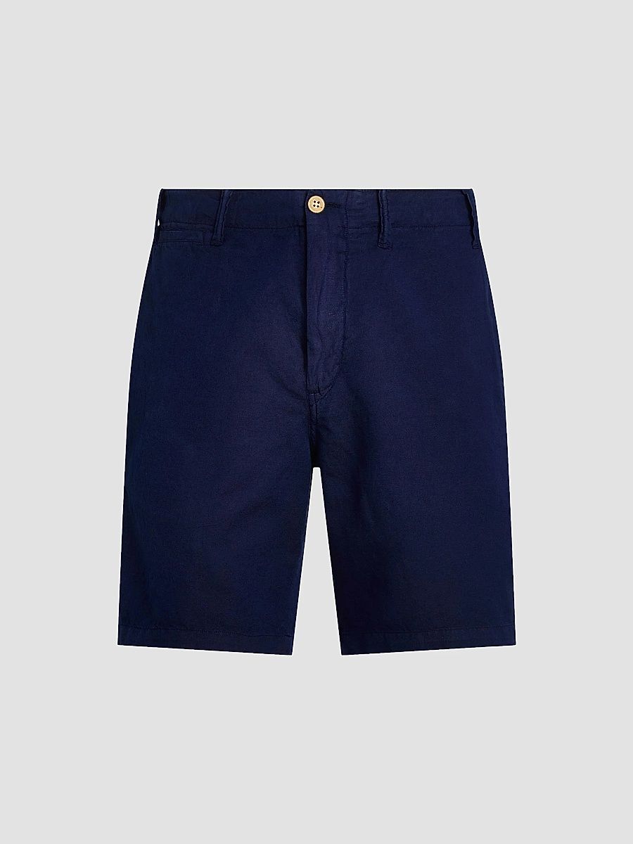 Polo Ralph Lauren Men's 8.5-Inch Classic-Fit Linen-Cotton Shorts - Newport Navy - Size 40