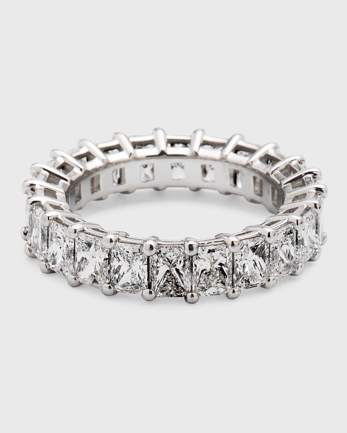 Platinum Radiant FG/VS Diamond Eternity Band, Size 6, 5.28tcw
