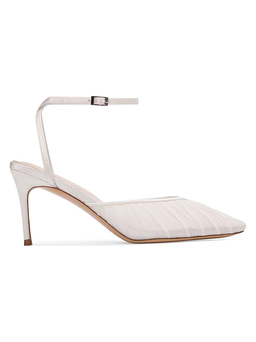 Women's Melody 80MM Pumps - White Tulle - Size 12