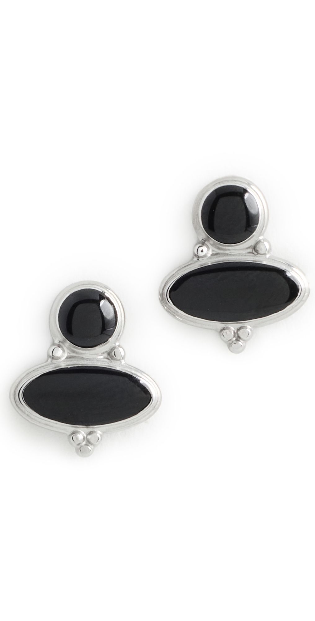 Heaven Mayhem Romy Earrings Silver/Black One Size