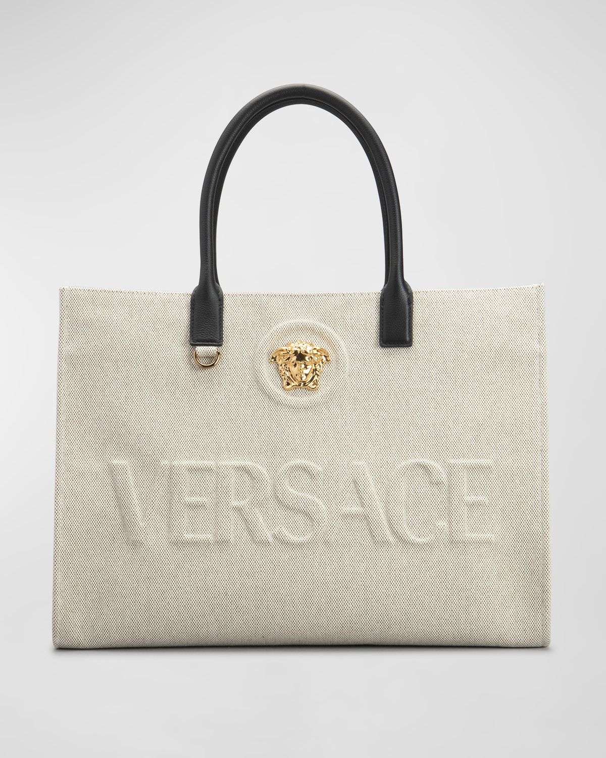 La Medusa Logo Canvas Tote Bag