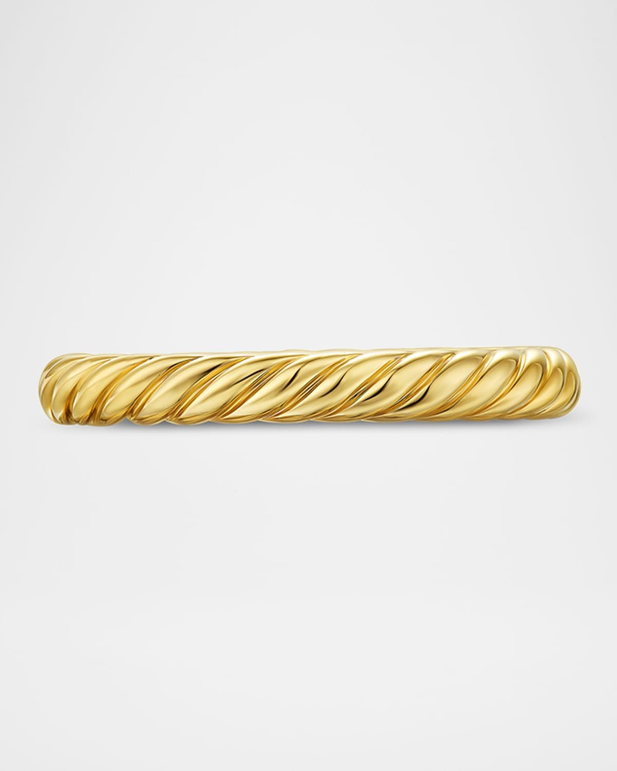 Cable Band Ring in 18K Gold