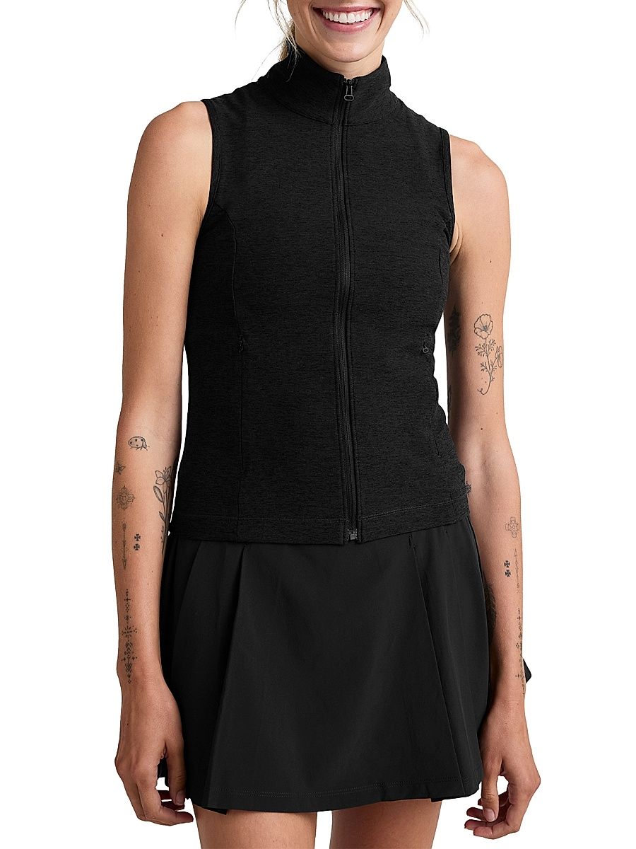Women's Venice Zip-Front Vest - Darkest Night - Size Medium