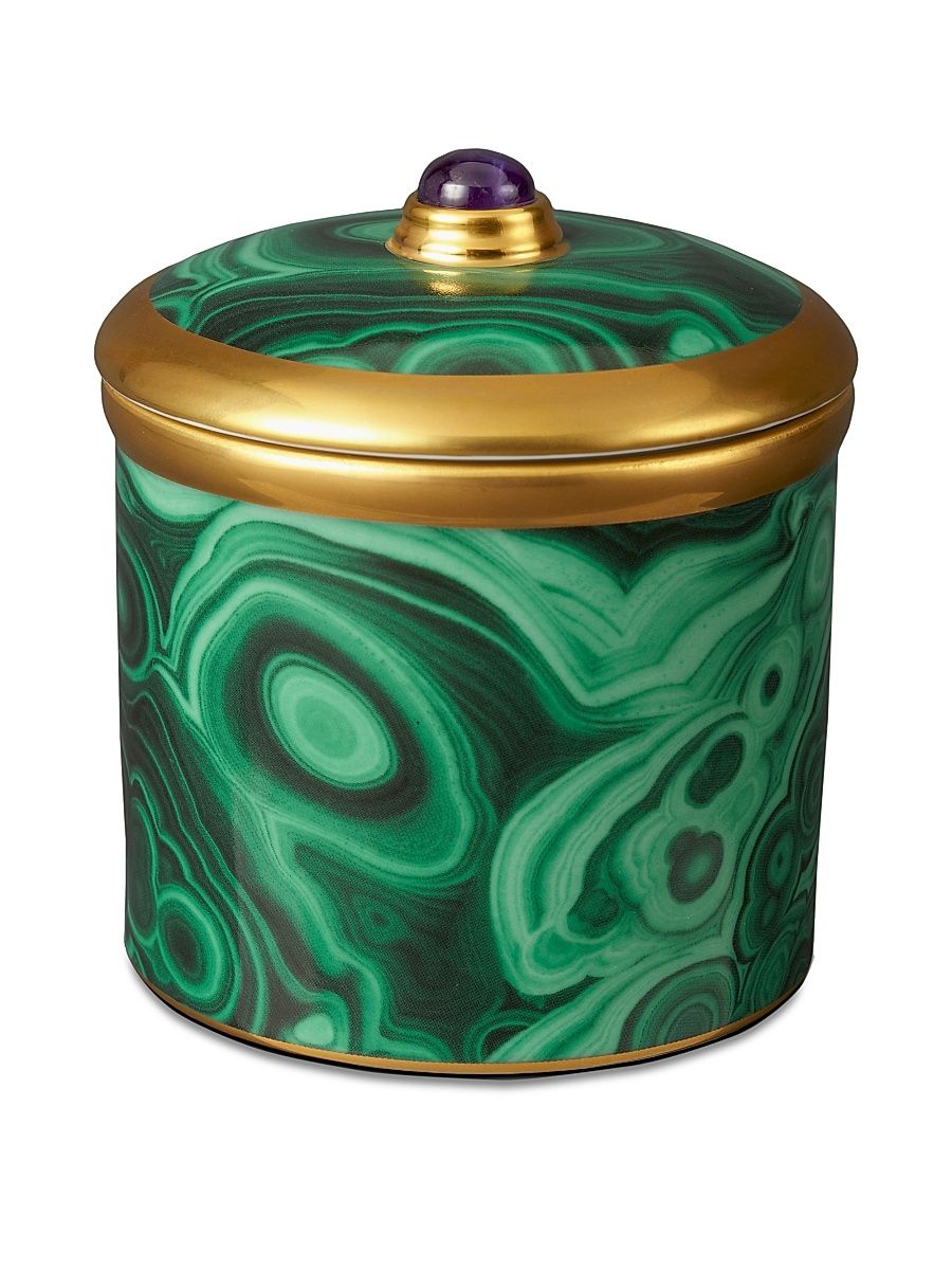 Malachite Votive Candle
