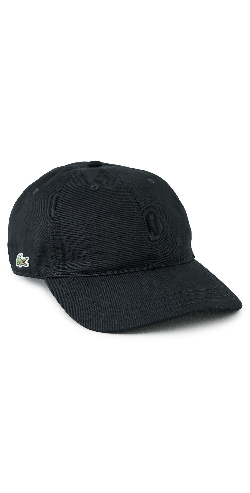 Lacoste Cotton Twill Side Logo Cap Black One Size