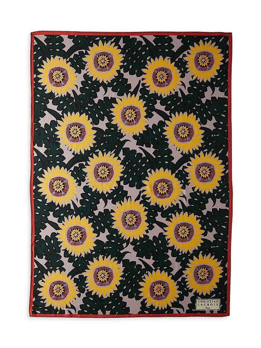 Soleils Osier Throw Blanket - Yellow