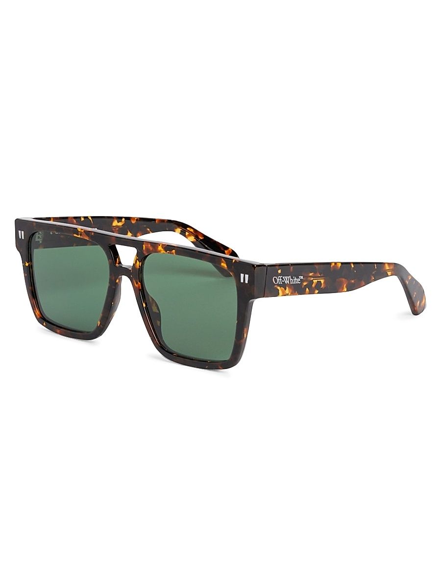 Men's Springfield 56MM Square Sunglasses - Brown Pattern