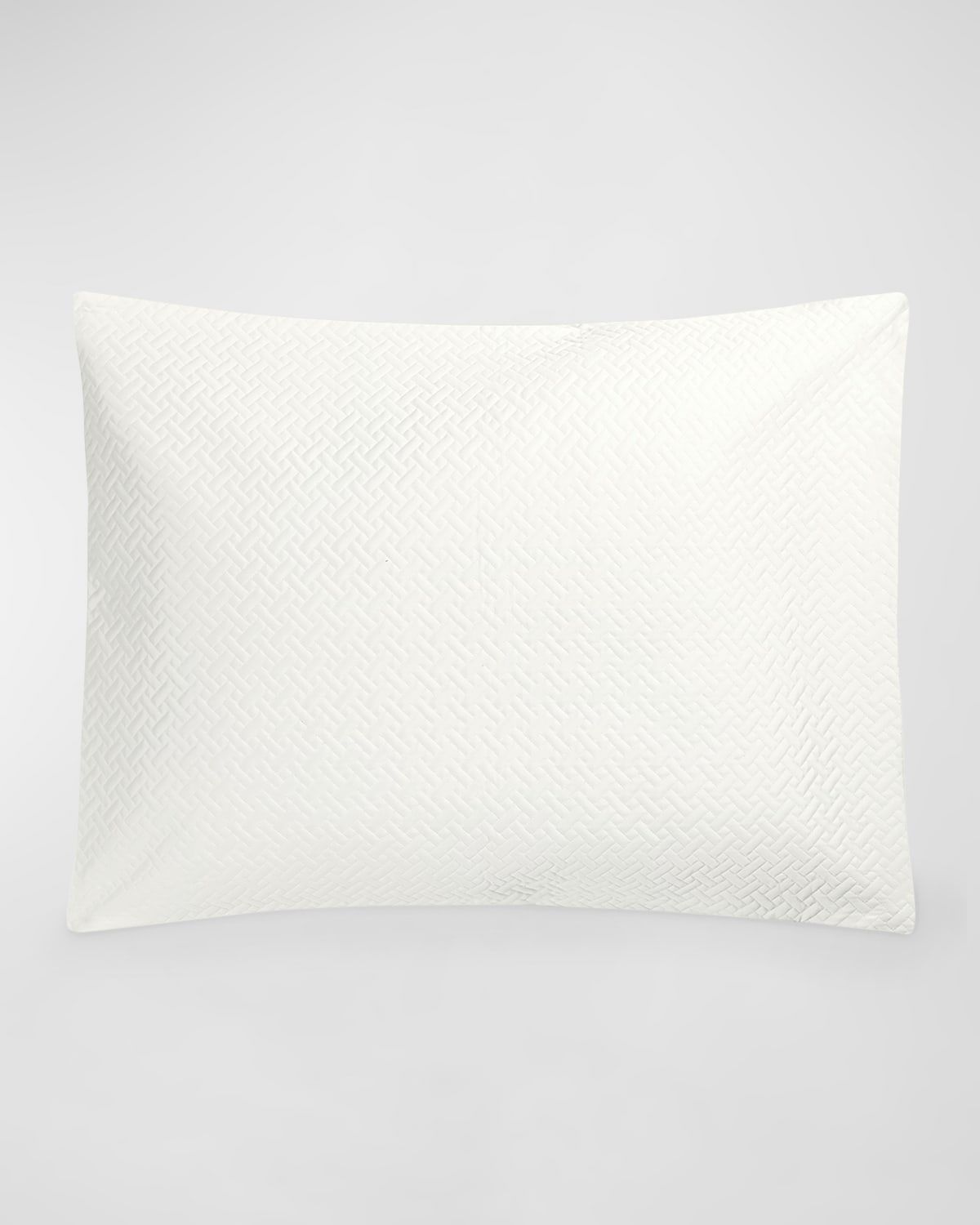 Basketweave Quilted King Sham