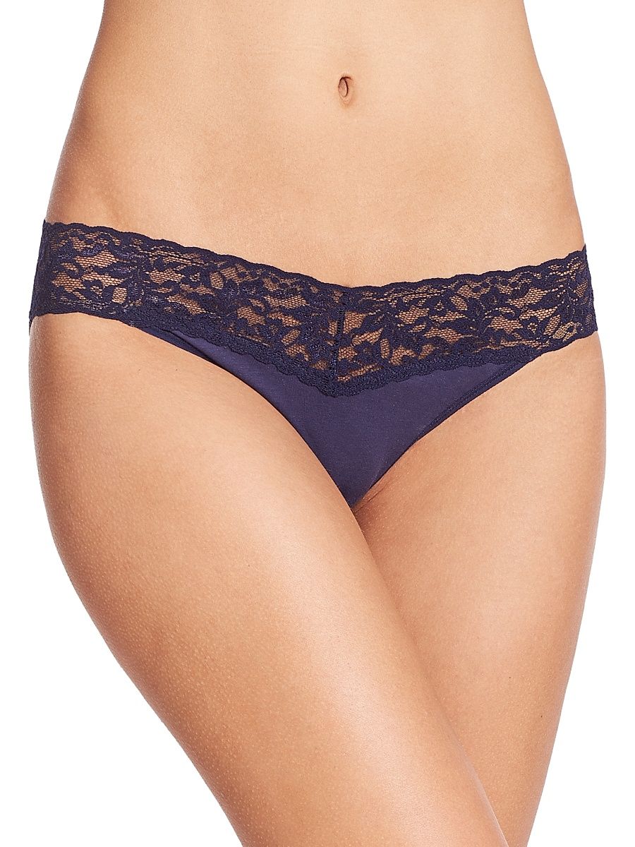 Women's Cotton V-Kini - Navy - Size XS