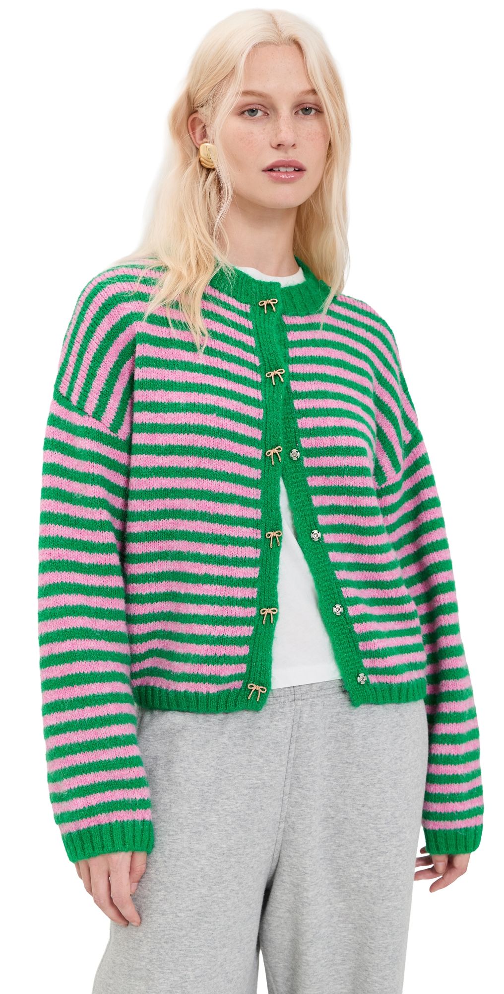 Lisa Says Gah Alma Cardigan Kelly Flamingo M/L