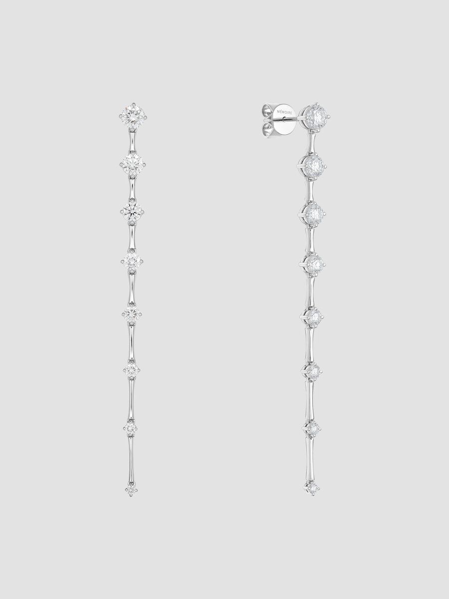 Women's Cadence 18K White Gold & 1.67-1.75 TCW Diamond Drop Earrings - White Gold