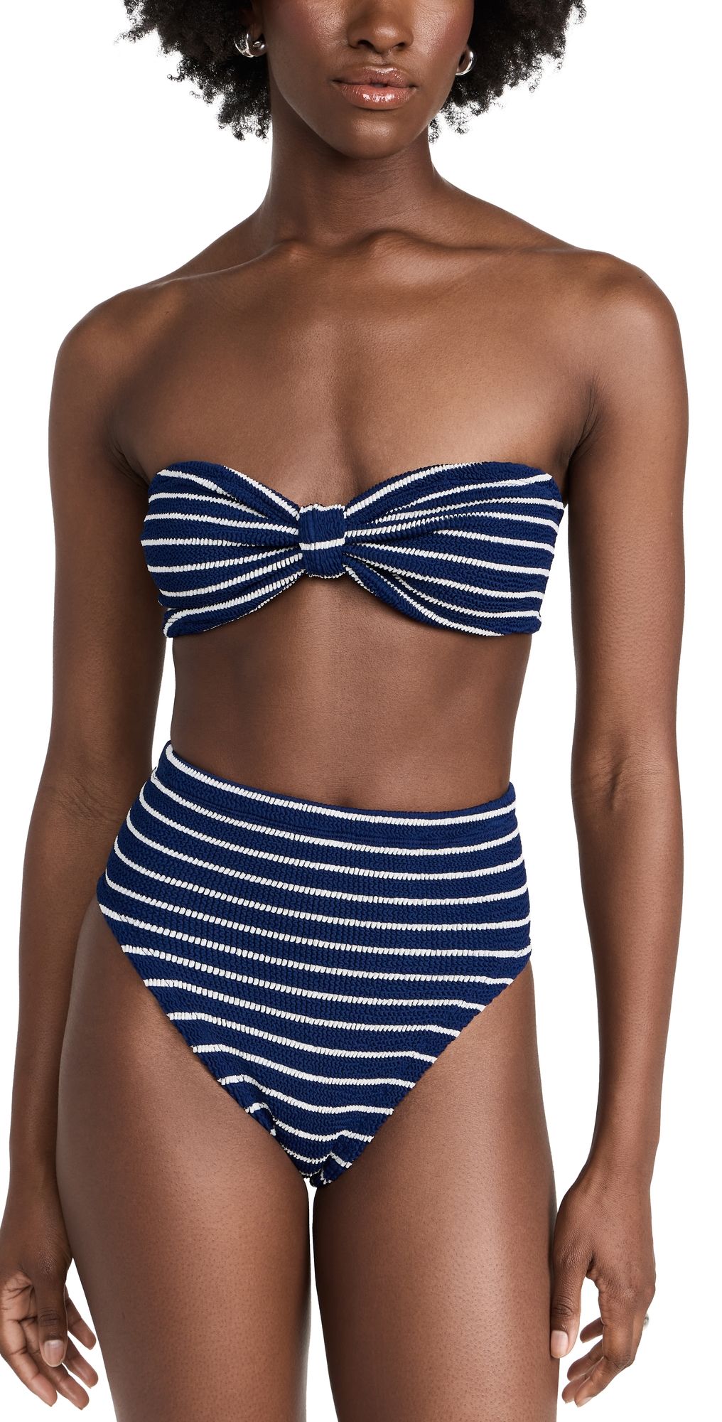 Hunza G Ruby Bikini Set Navy/White One Size