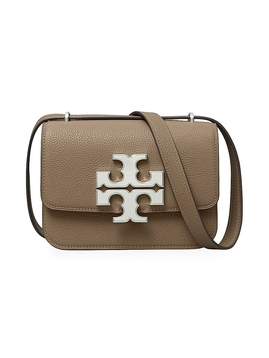 Women's Small Eleanor Pebbled Leather Crossbody Bag - Wild Mushroom