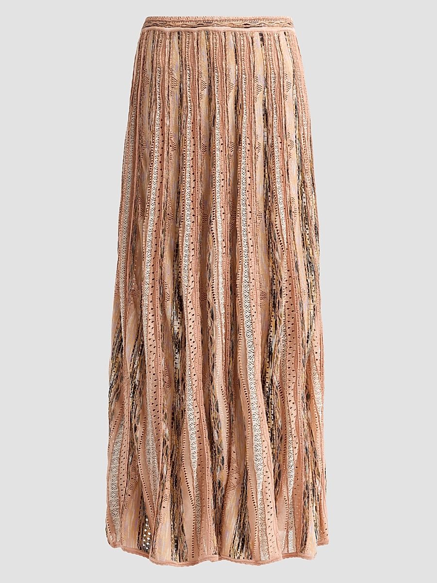 Women's Clio Knit Maxi Skirt - Hibiscus - Size Large