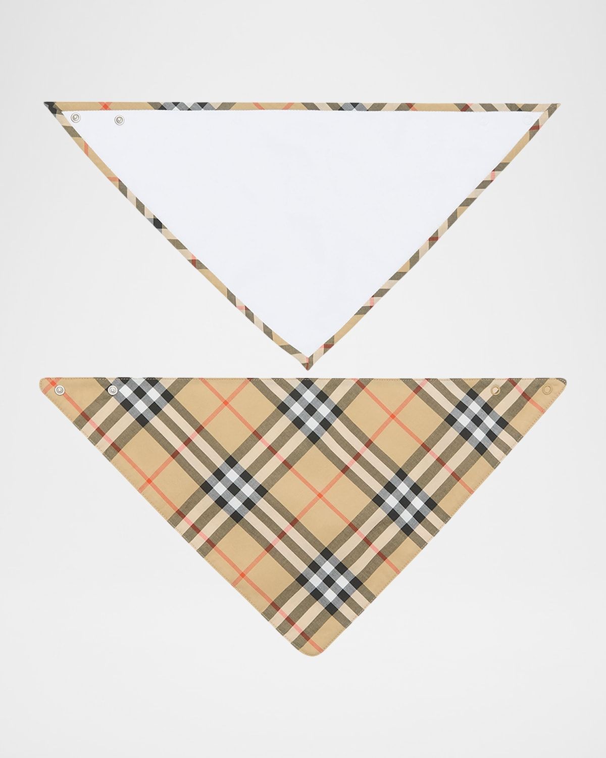 Kid & apos;s Check Cotton Two-Piece Bib Set, Size 0M-24M