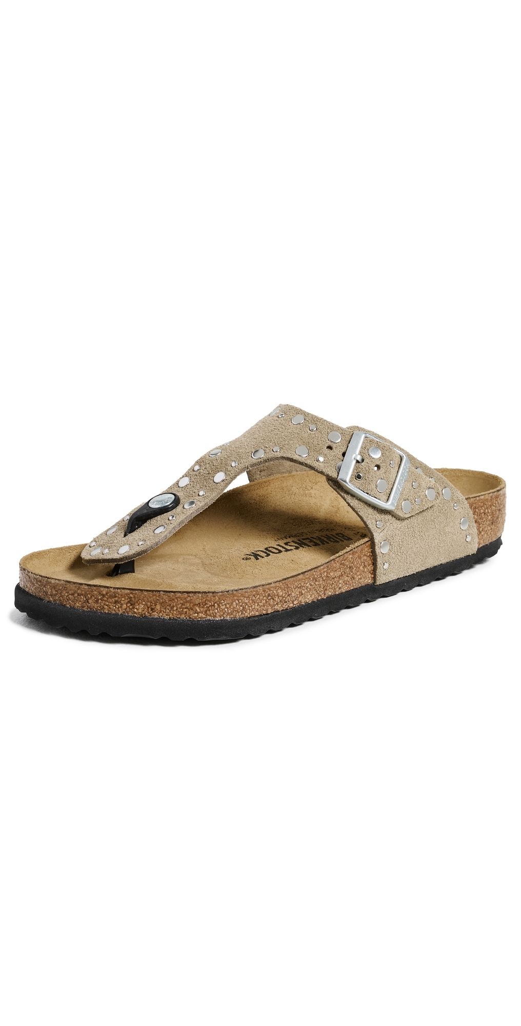 Birkenstock Gizeh Rivet Sandals Taupe 38