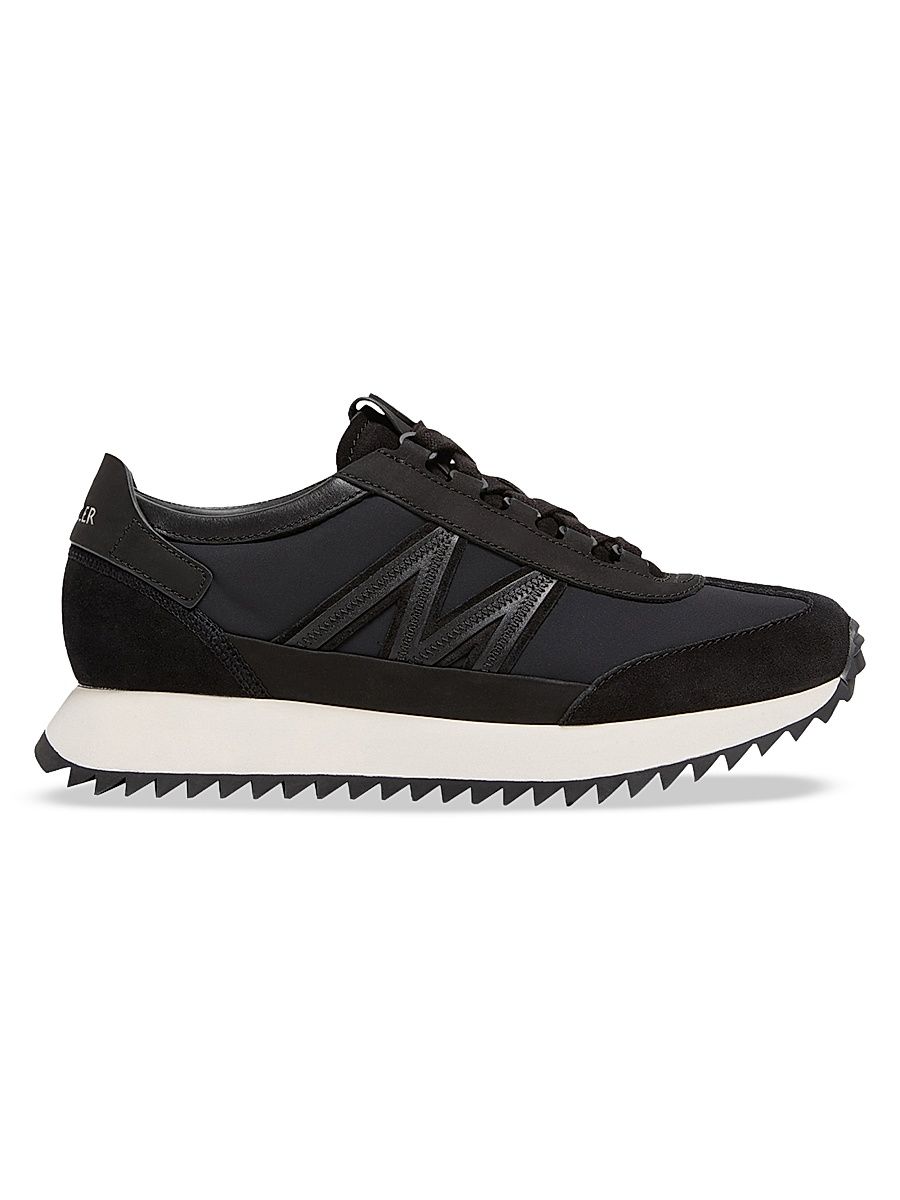 Men's Pacey2 Sneakers in Suede and Nubuck - Black - Size 13