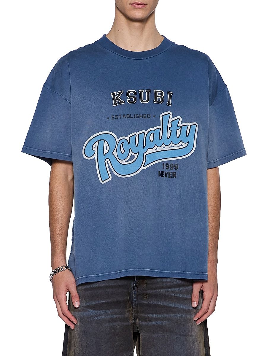 Men's Neo Nostalgia Champions Logo Cotton T-Shirt - Dark Blue - Size XXL