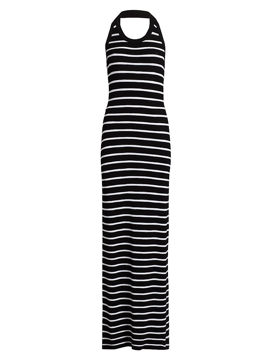 Women's Meryl Halterneck Maxi Dress - Black Multi - Size XL