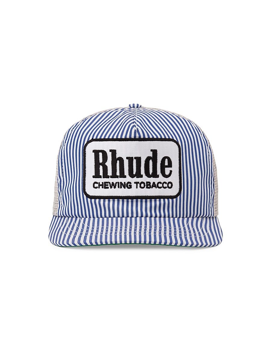 Men's Stripe Tobacco Tucker Hat - Blue White