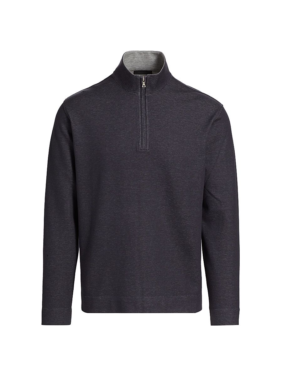 Men's COLLECTION Super Soft Half-Zip - Blue - Size XXXL