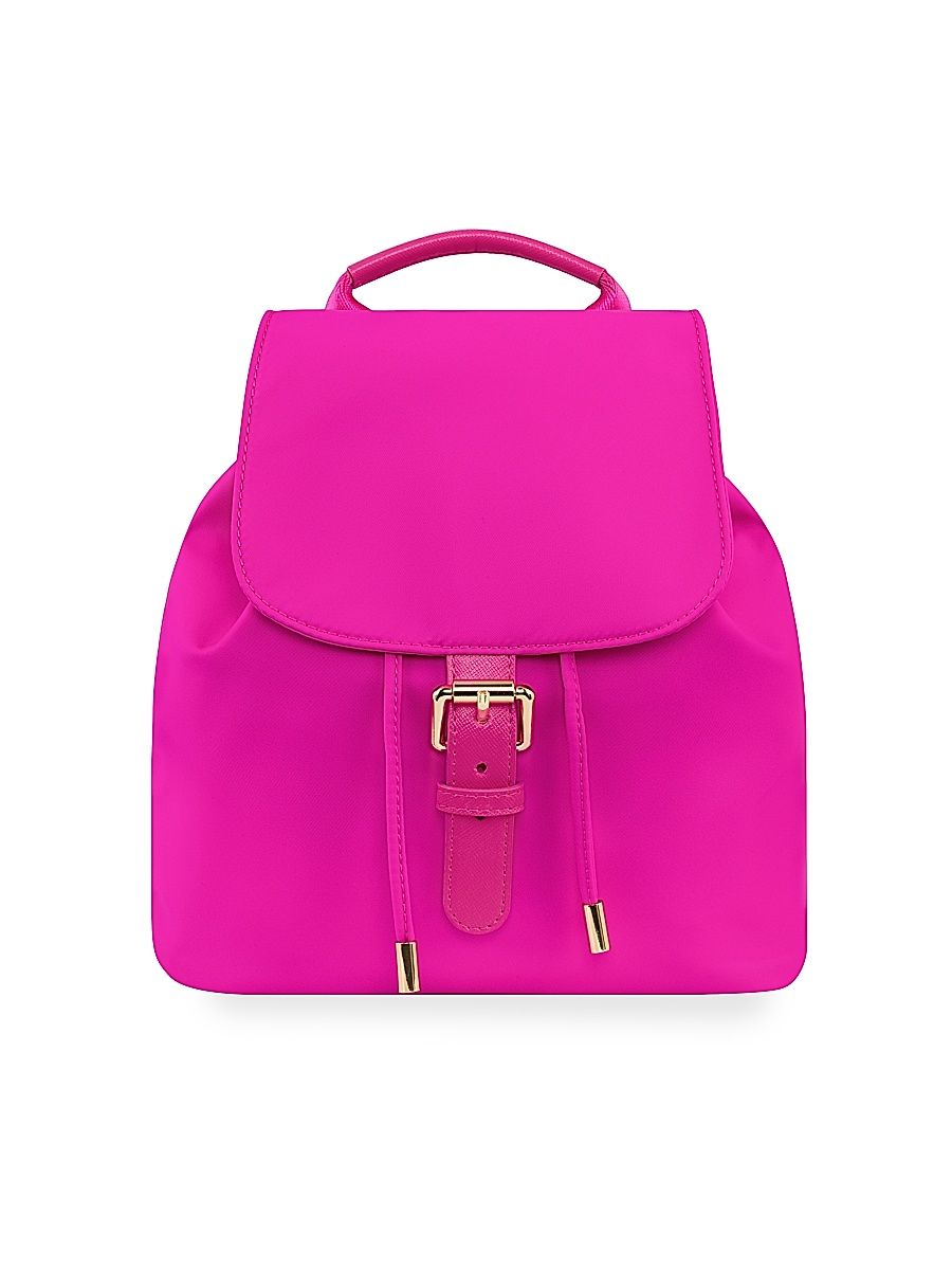 Women's Fuschia Mini Drawstring Bag - Fuchsia