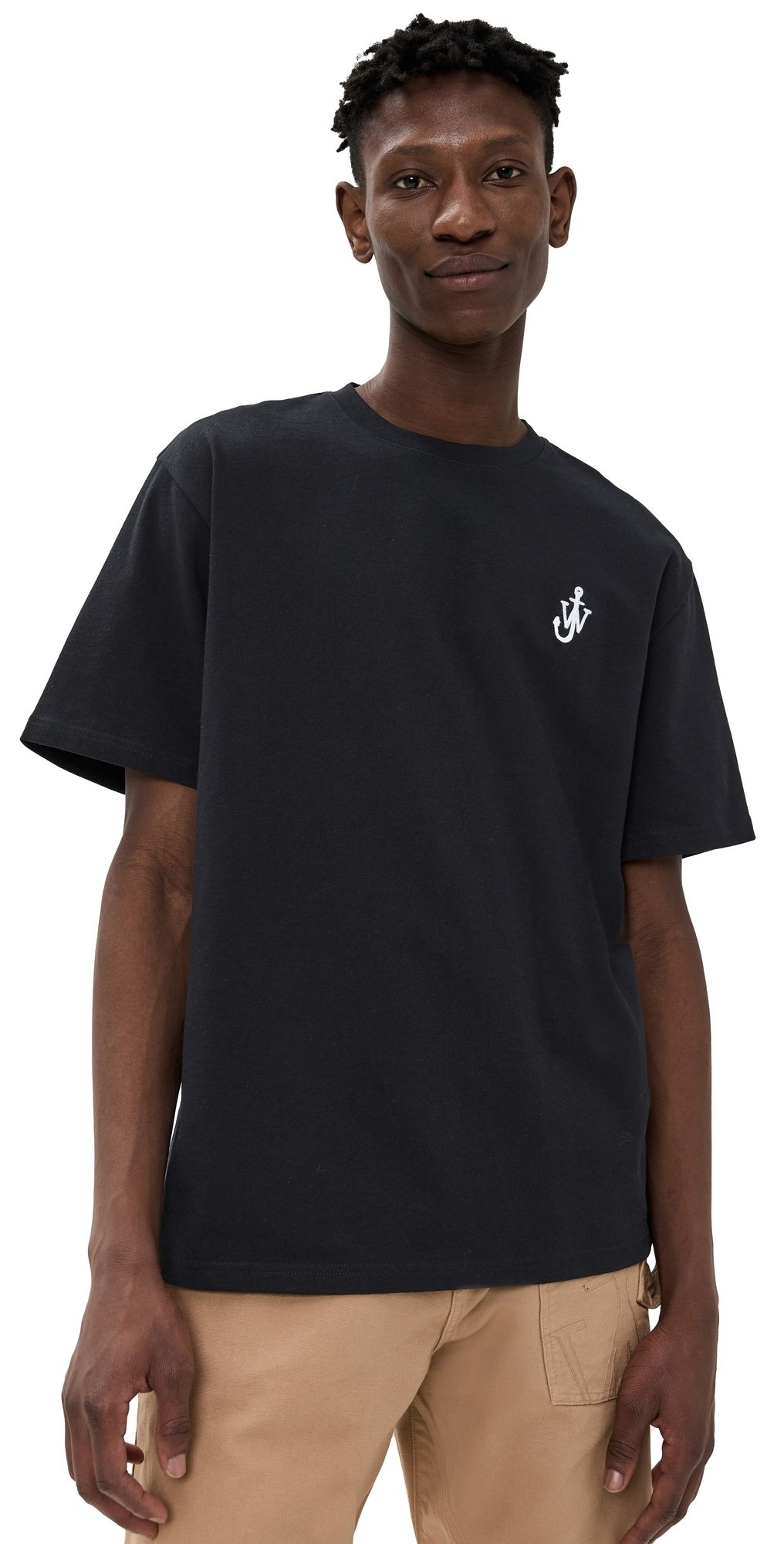 JW Anderson Anchor Embroidery Tee Black XS
