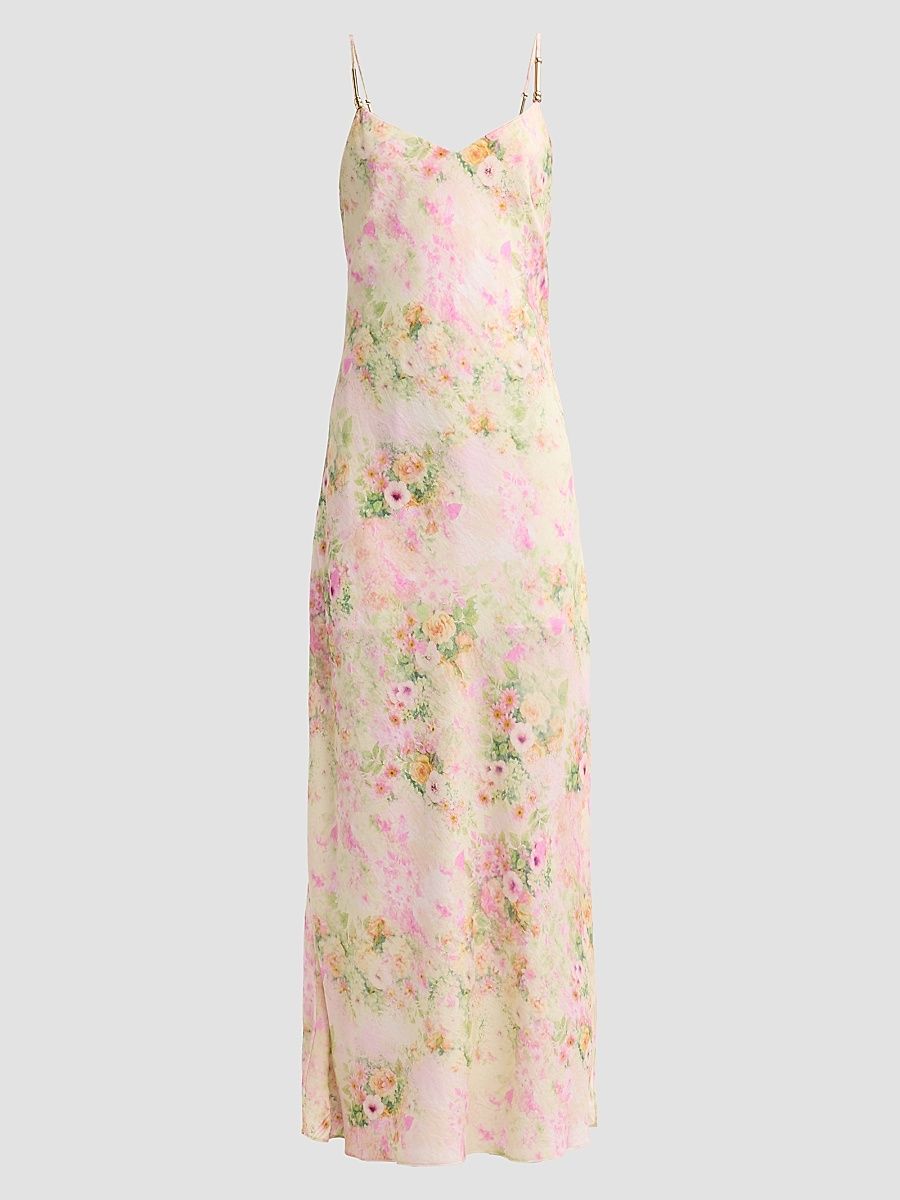 Women's Marcella Floral Voile Maxi Dress - Rose Cloud - Size XL
