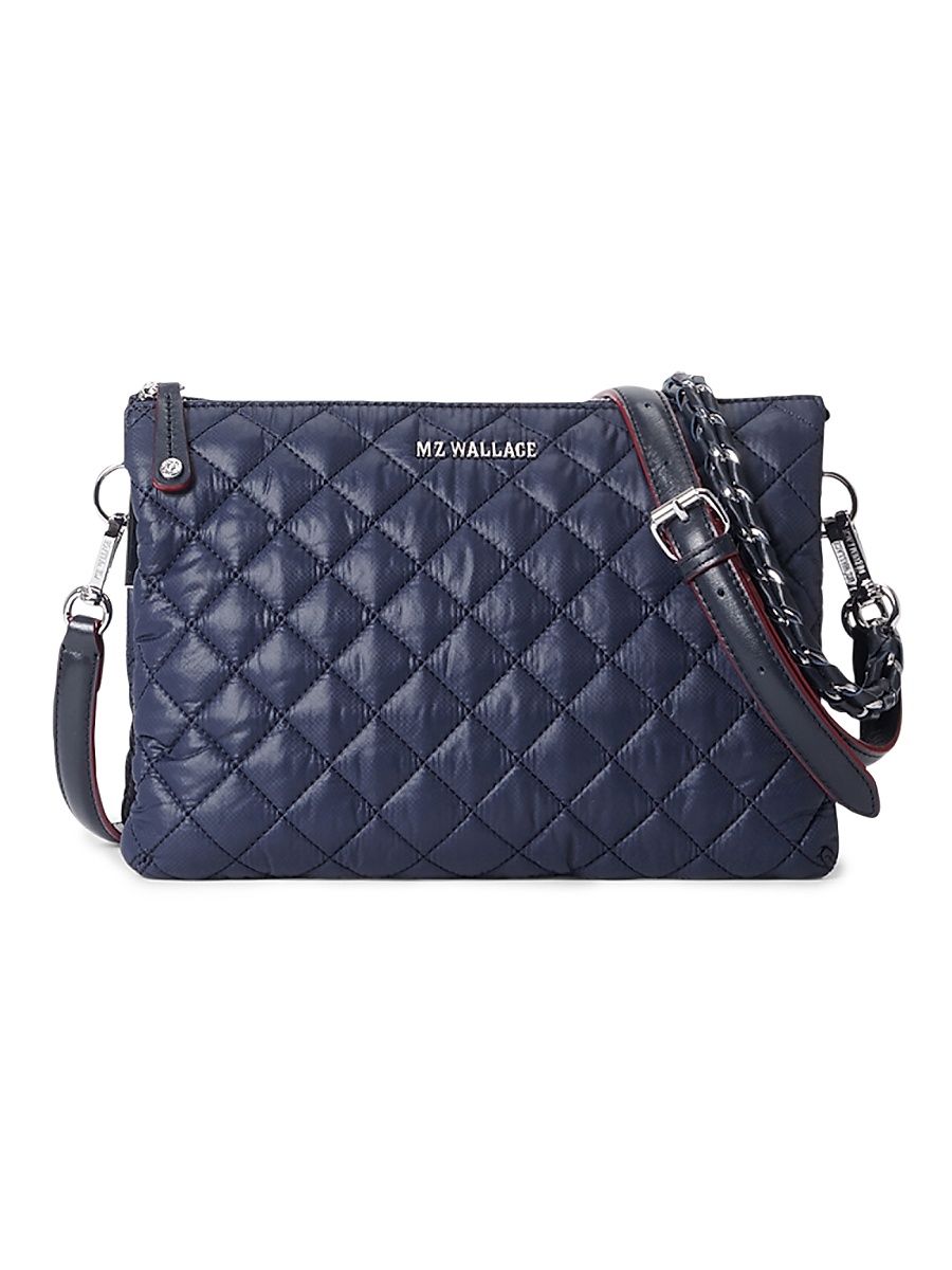 Women's Large Crosby Pippa Quilted Crossbody Bag - Blue