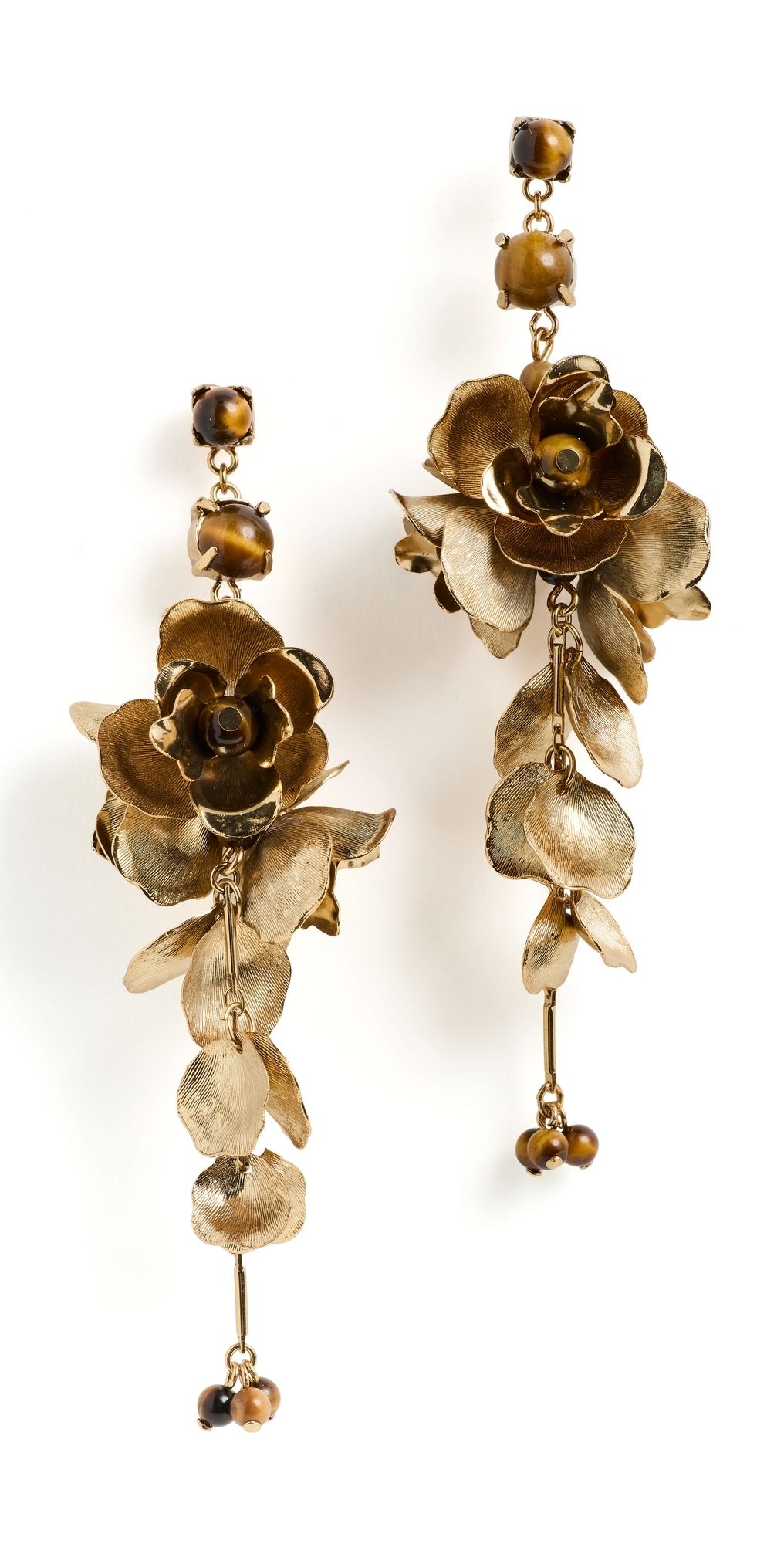 SHASHI Gardenia Earrings Gold One Size
