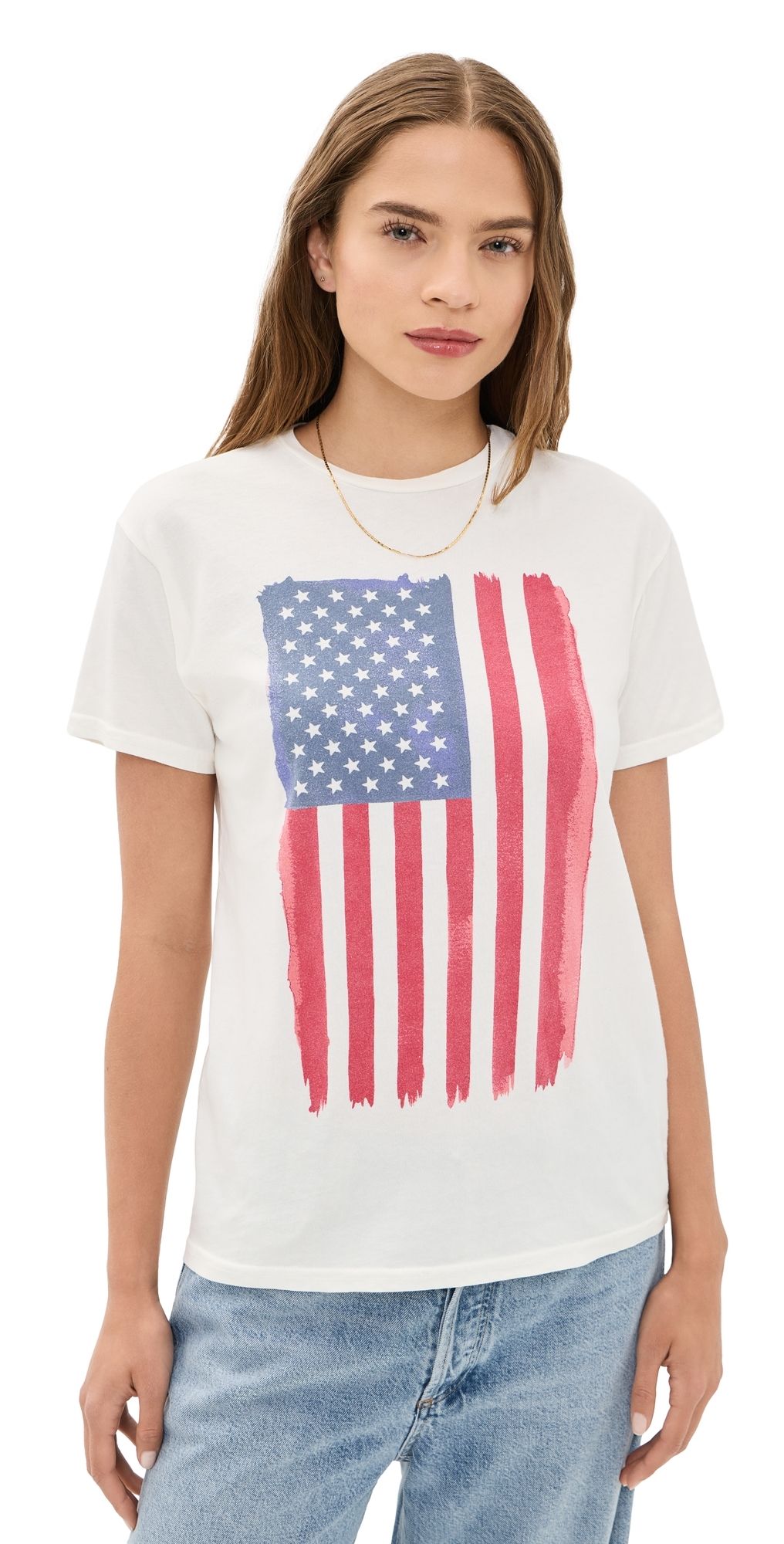 Original Retro Brand USA Vertical Flag Relaxed Tee AWH S