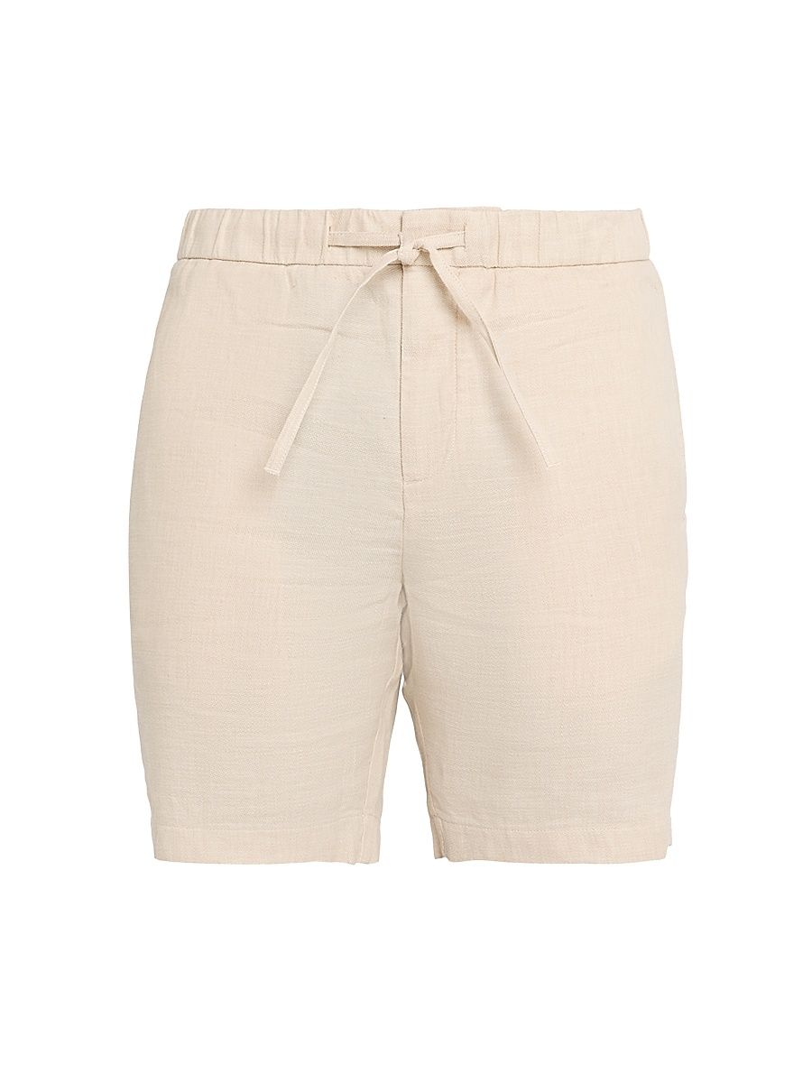 Men's Felipe Linen Drawstring Shorts - Sand - Size 34