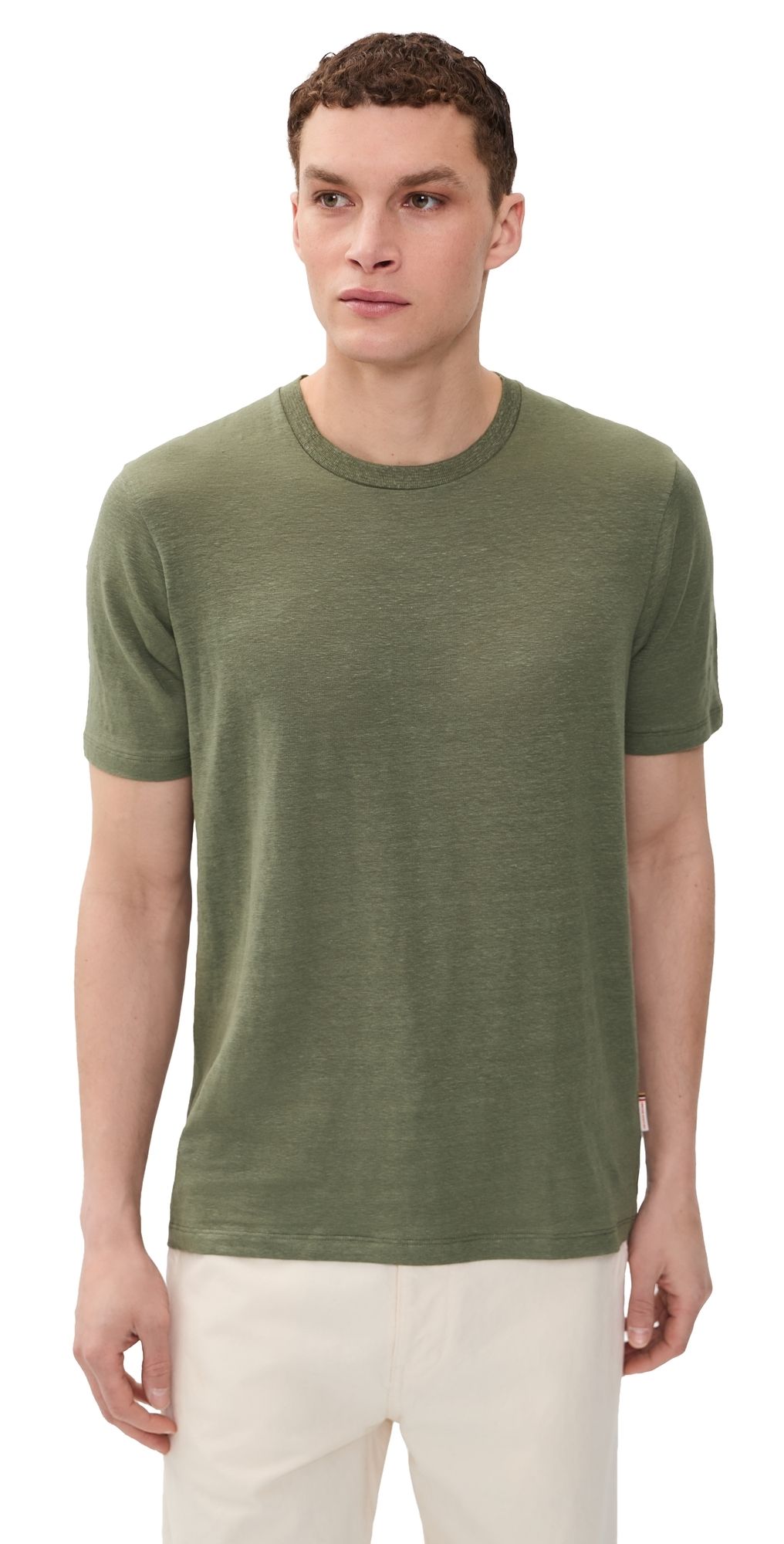 Orlebar Brown OB Standard Linen Tee Herbal Green L
