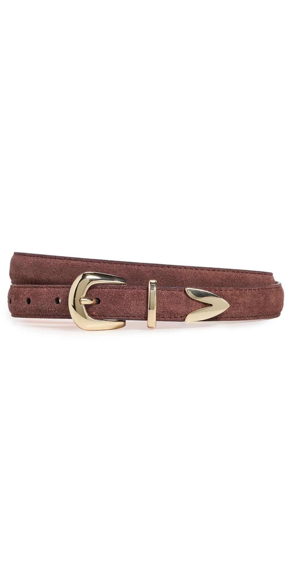 B-Low The Belt Leo Suede Belt Chocolate/Gold M