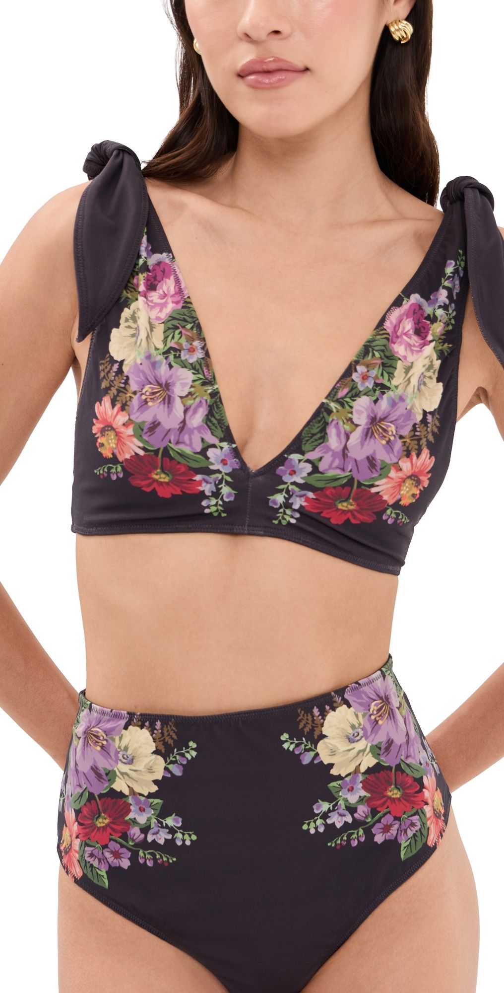 Sea Viktoria Print Tie Strap Bikini Top Multi XXS