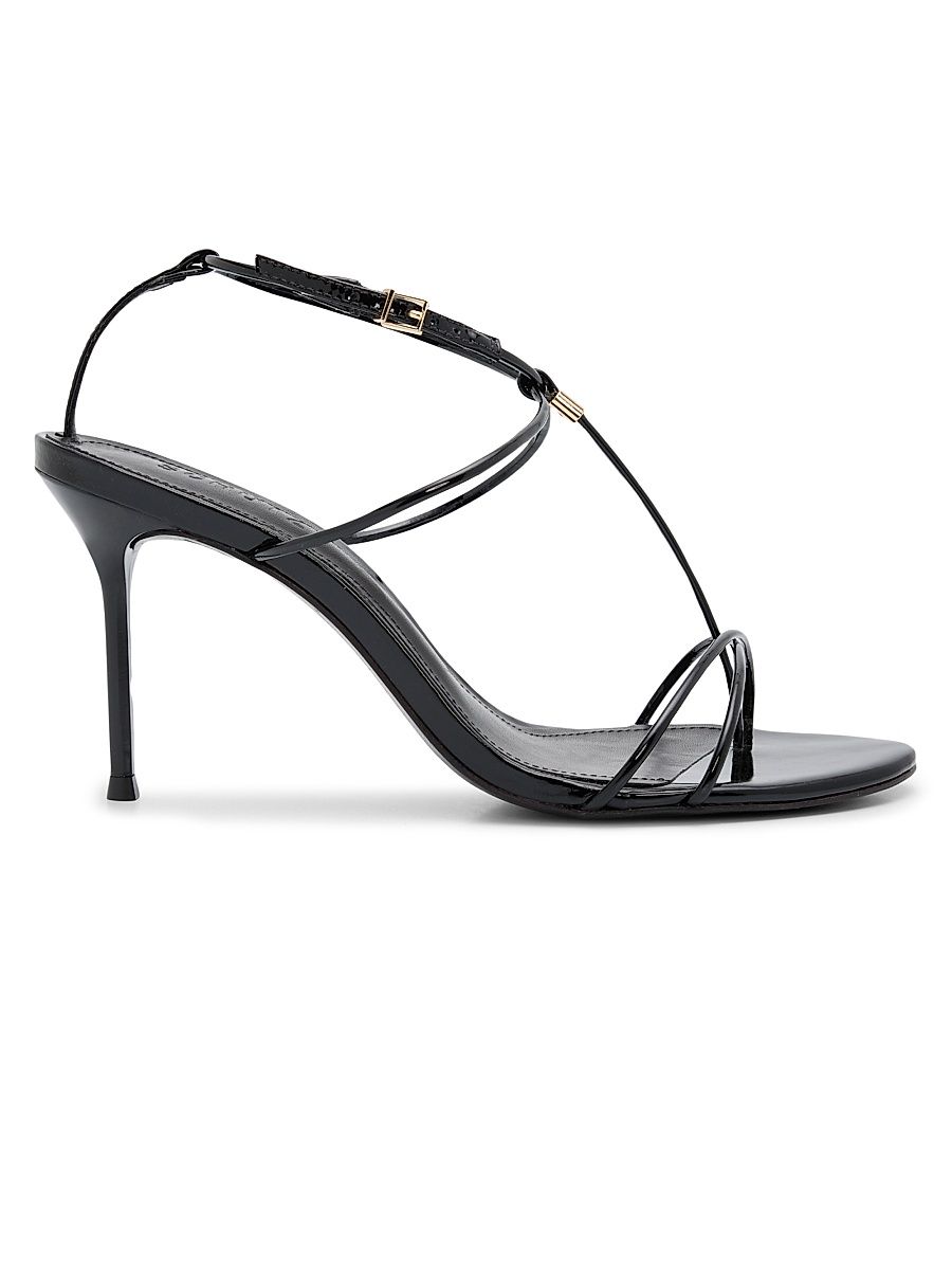 Women's Jules 90MM Leather Sandals - Black - Size 11