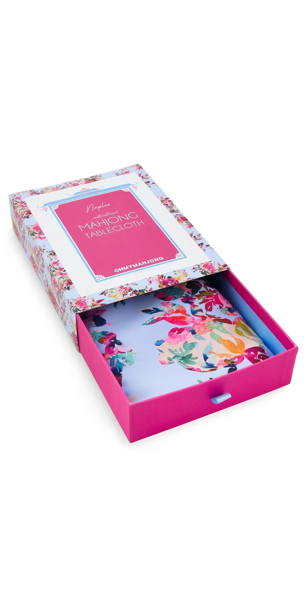 Oh My Mahjong Naples Tablecloth Pink One Size