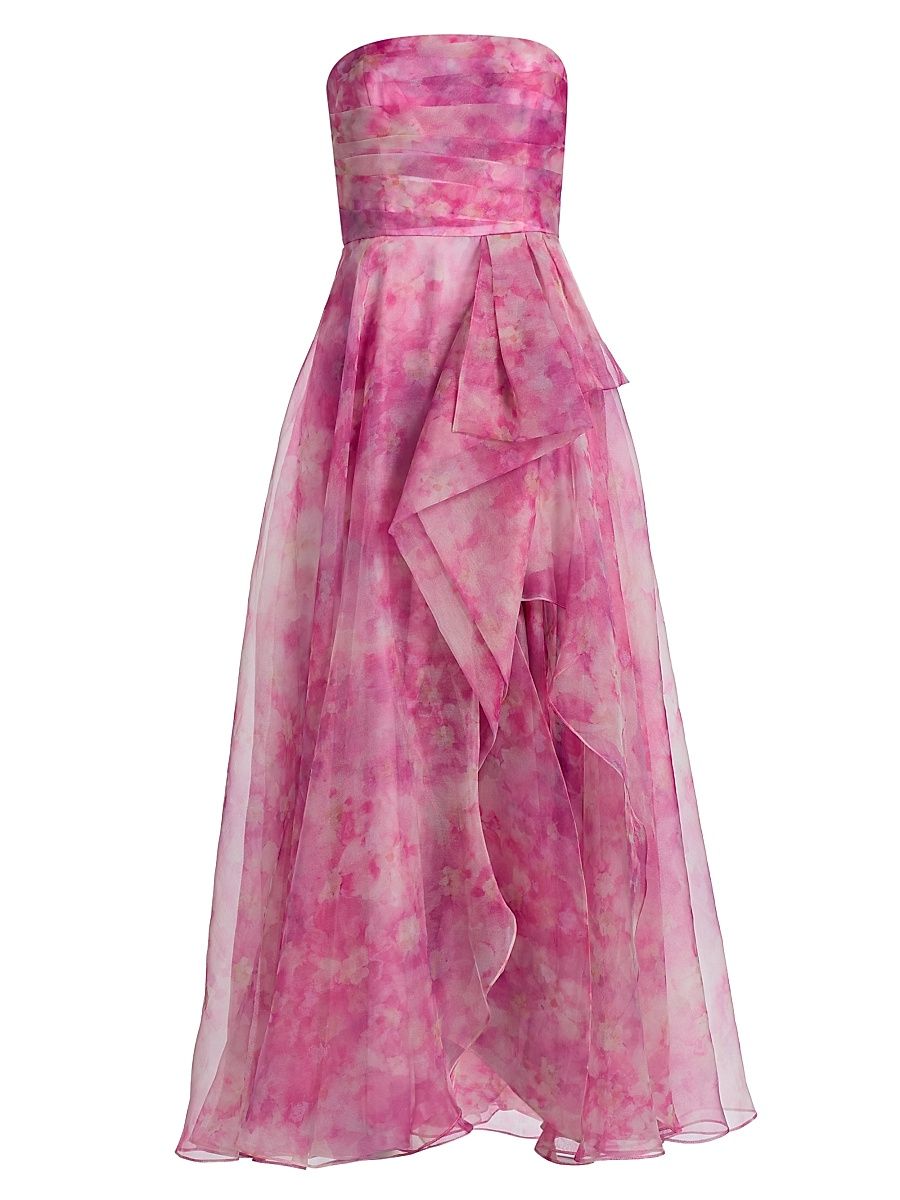 Women's Fahreta Strapless Gown - Blushberry Wildflowers - Size 16