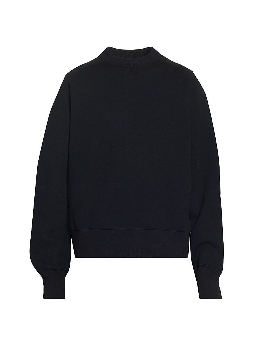 Men's Sponge Crewneck Sweatshirt - Black - Size Large