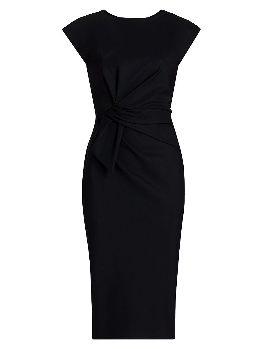 Women's Zulek Asymmetric Knee-Length Cocktail Dress - Black - Size 10