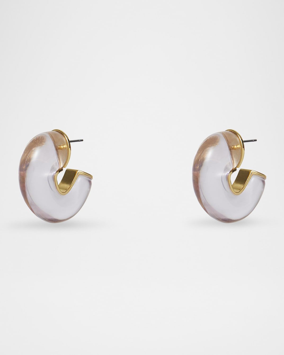 Birthstone Chunky Hoop Earrings, Alexandrite