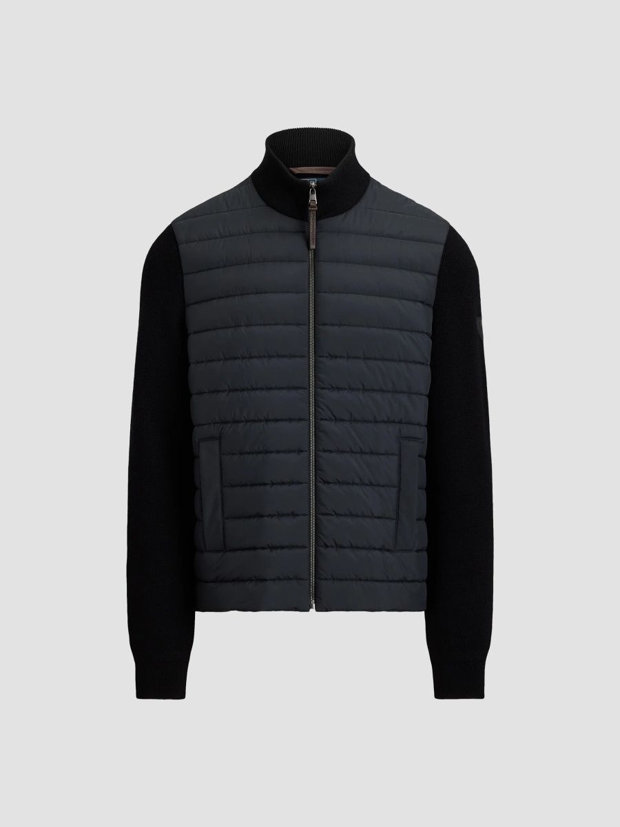 Polo Ralph Lauren Men's Quilted Wool Jacket - Black Combo - Size XXL