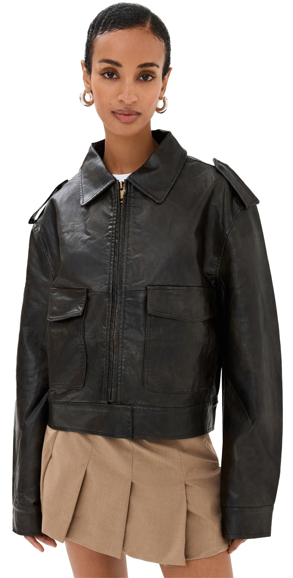 Lioness Eighties Bomber Jacket Washed Onyx XXXXS