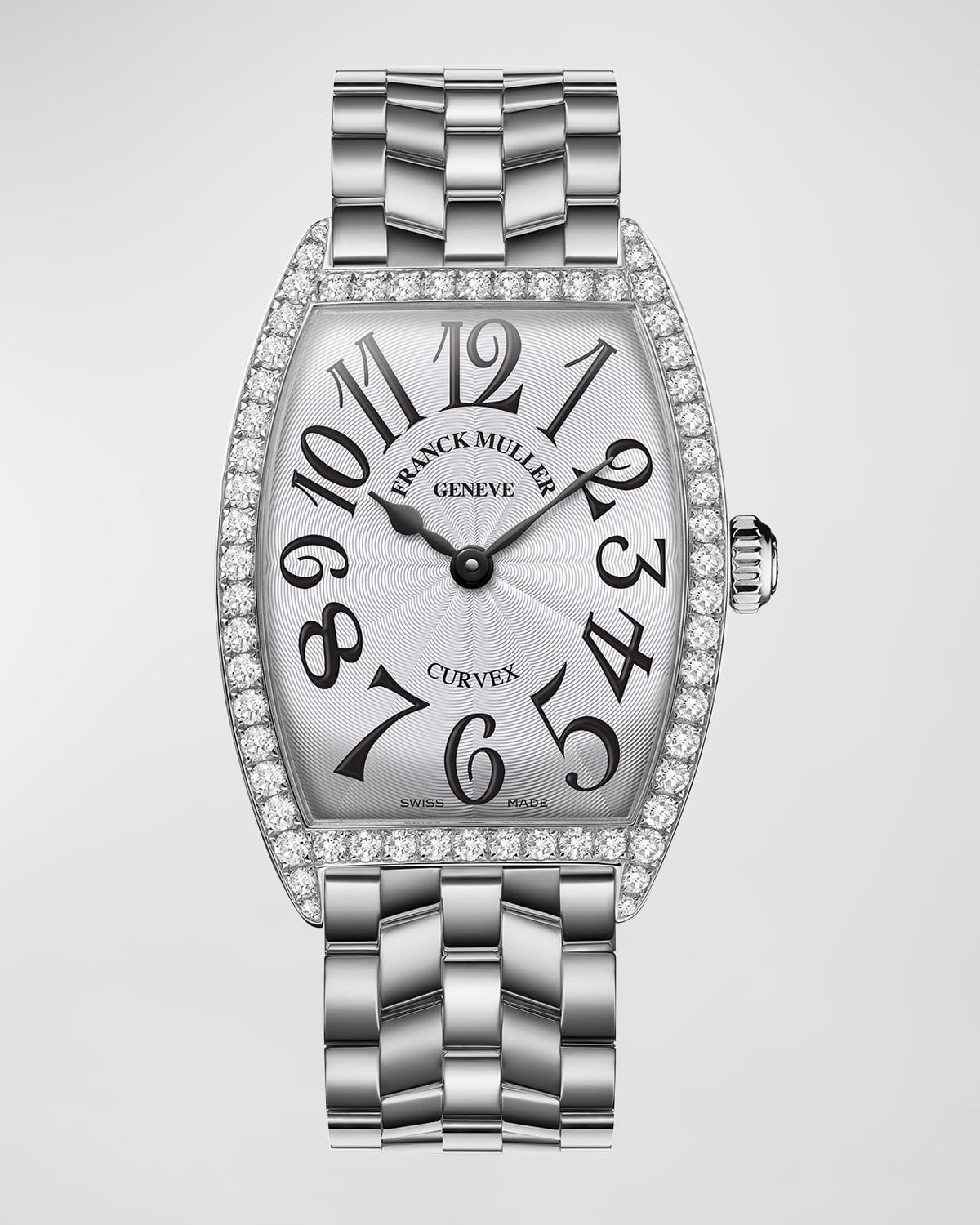 Curvex Stainless Steel Diamond Watch