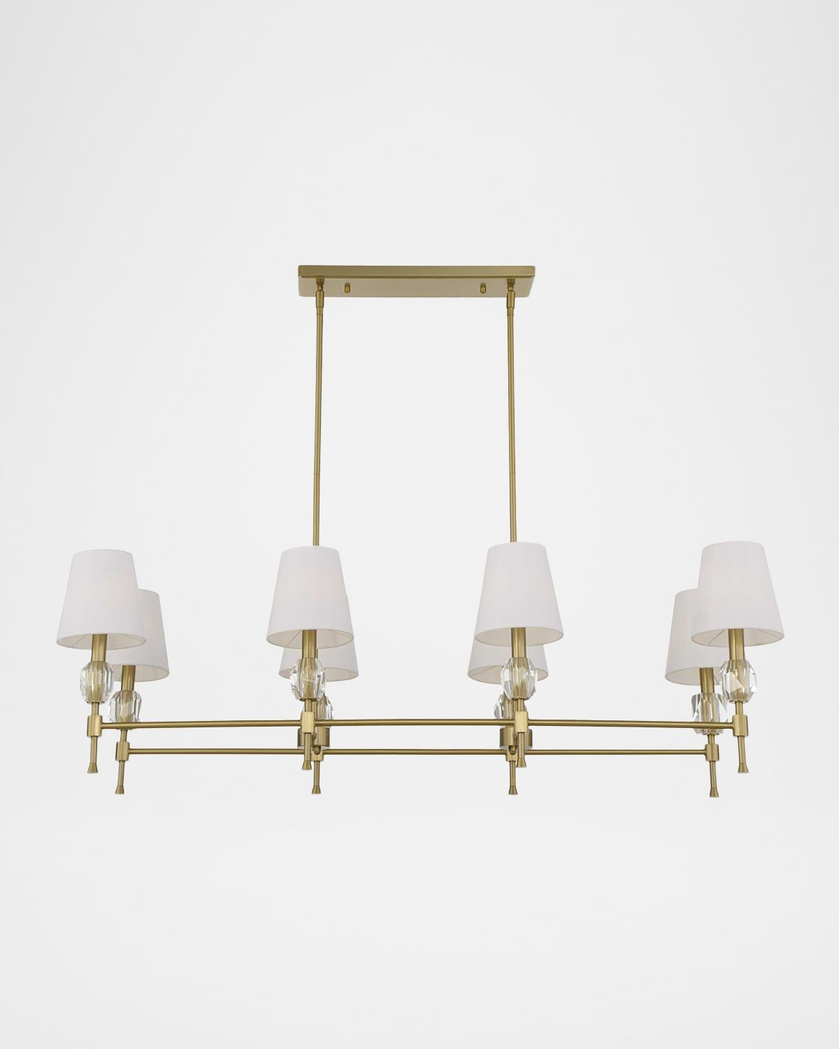 Arques 48" 8-Light Linear Chandelier