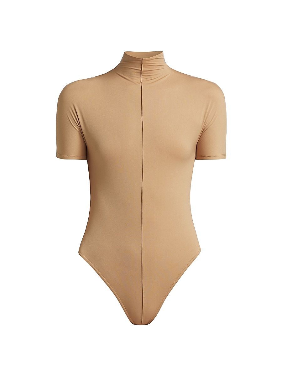 Women's RHW Jersey Short-Sleeve Bodysuit - Sahara - Size XS