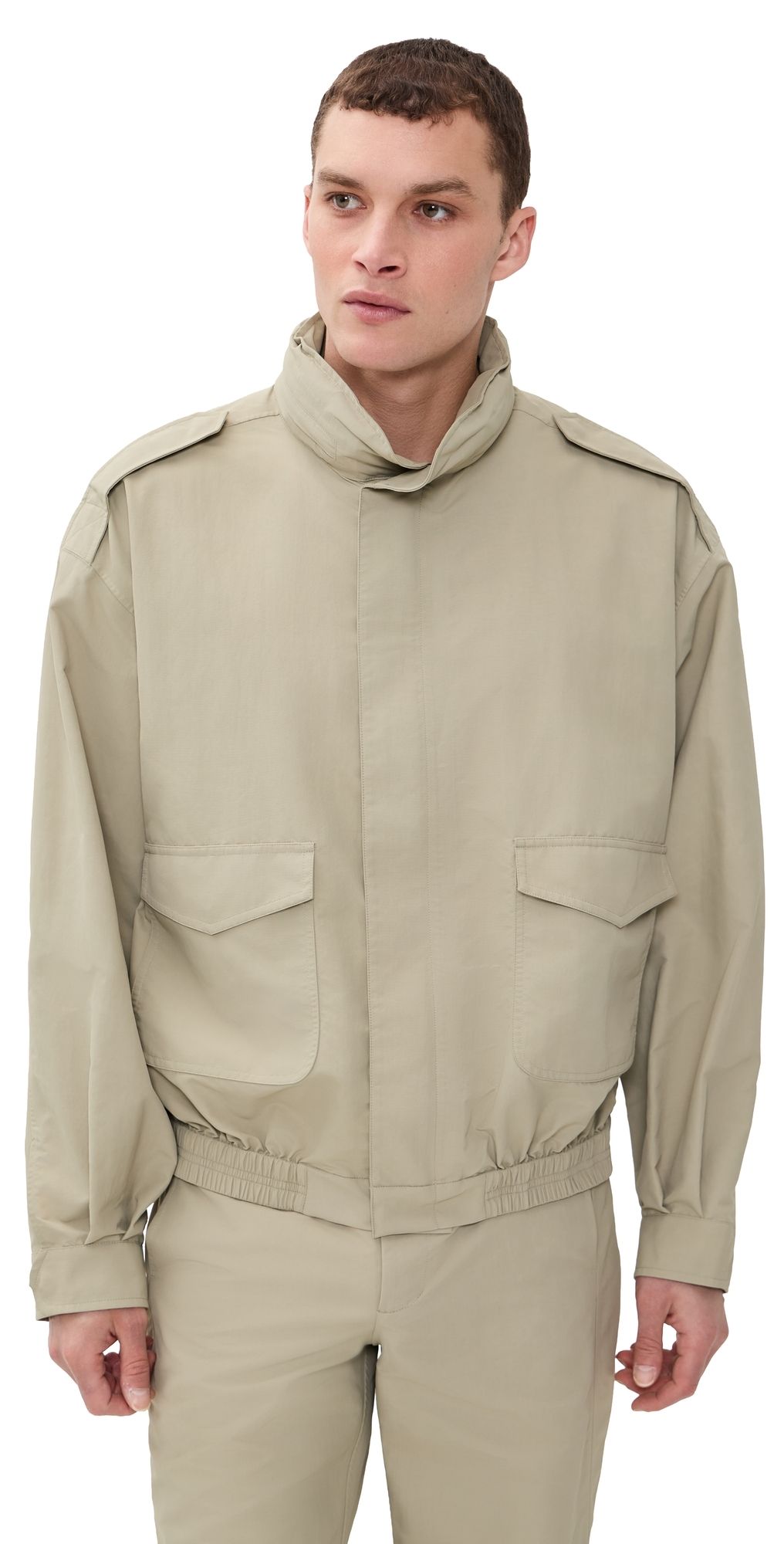 SIMKHAI Shane Tech Jacket Fossil L