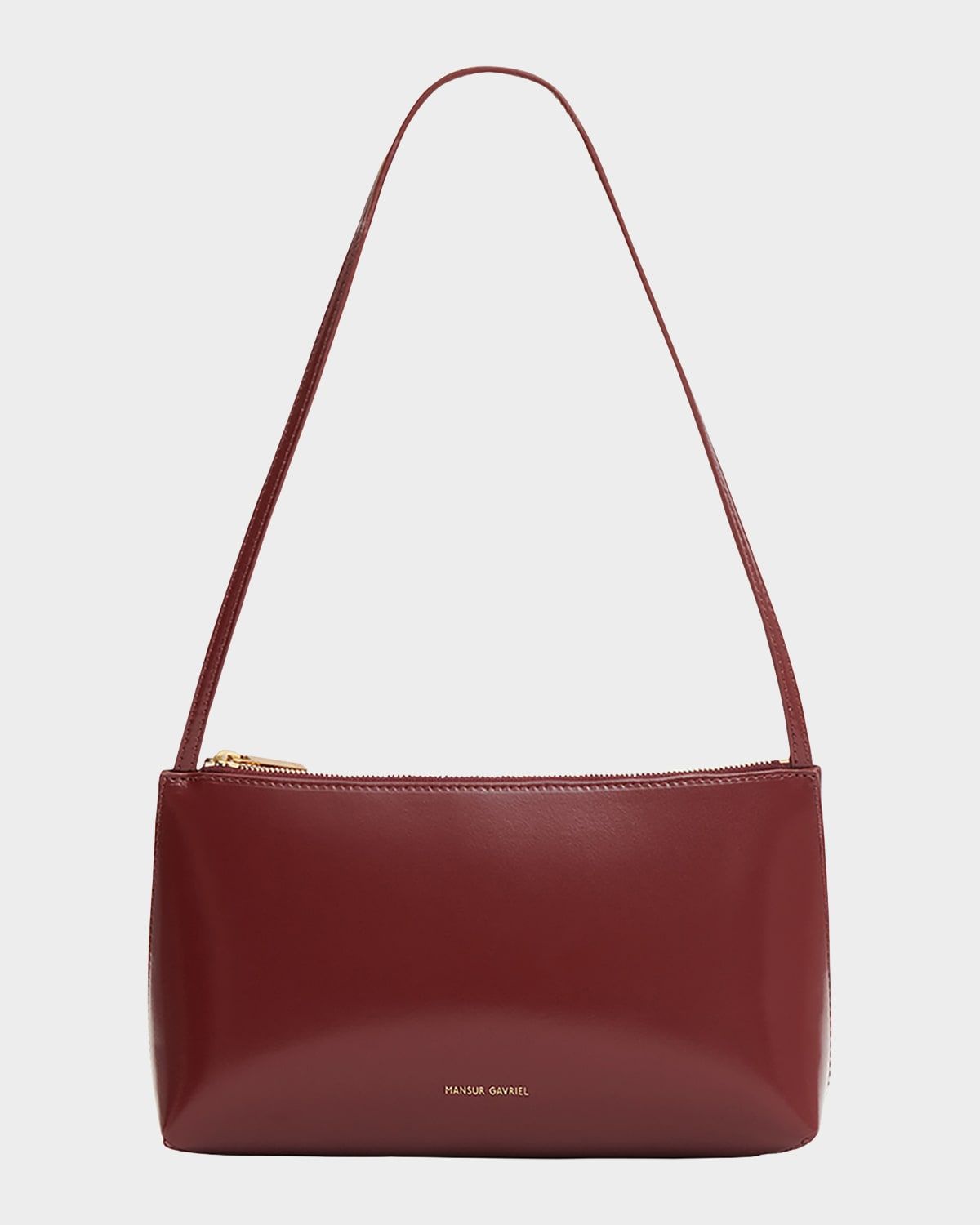 Gaia Zip Leather Shoulder Bag
